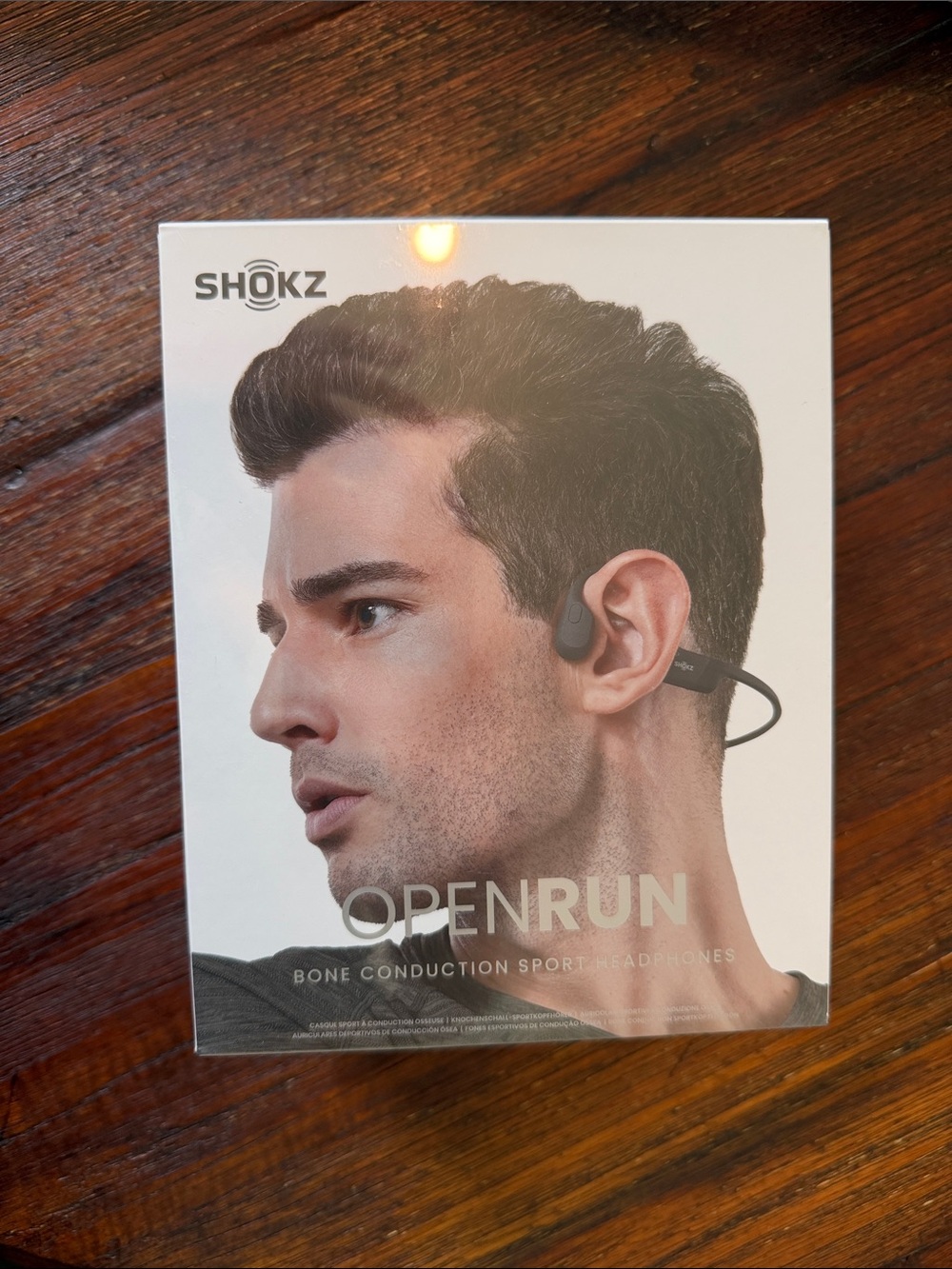 Shokz OpenRun Bone Conduction Sport Headphones — Black
